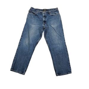 Eddie Bauer Men's Classic Straight Fit‎ Stretch Denim Jeans Blue Size 38x30 0137